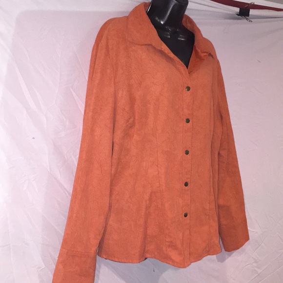 Cato Women’s Button Up Blouse Sz XL Very Soft - Picture 2 of 8